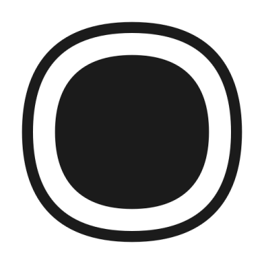 a black circle on a white background