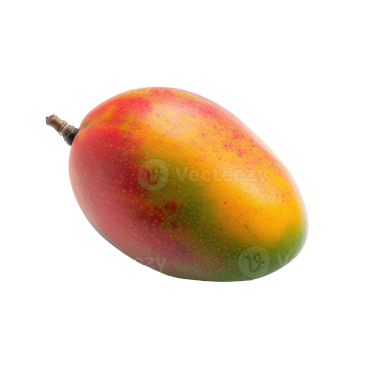 a mango on a white background