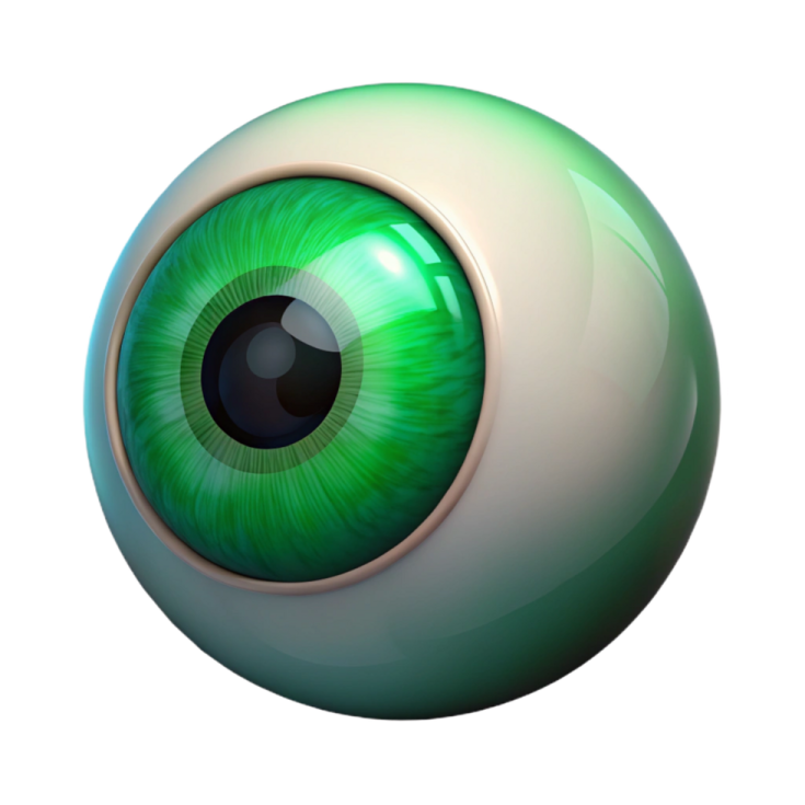 an image of a green eye