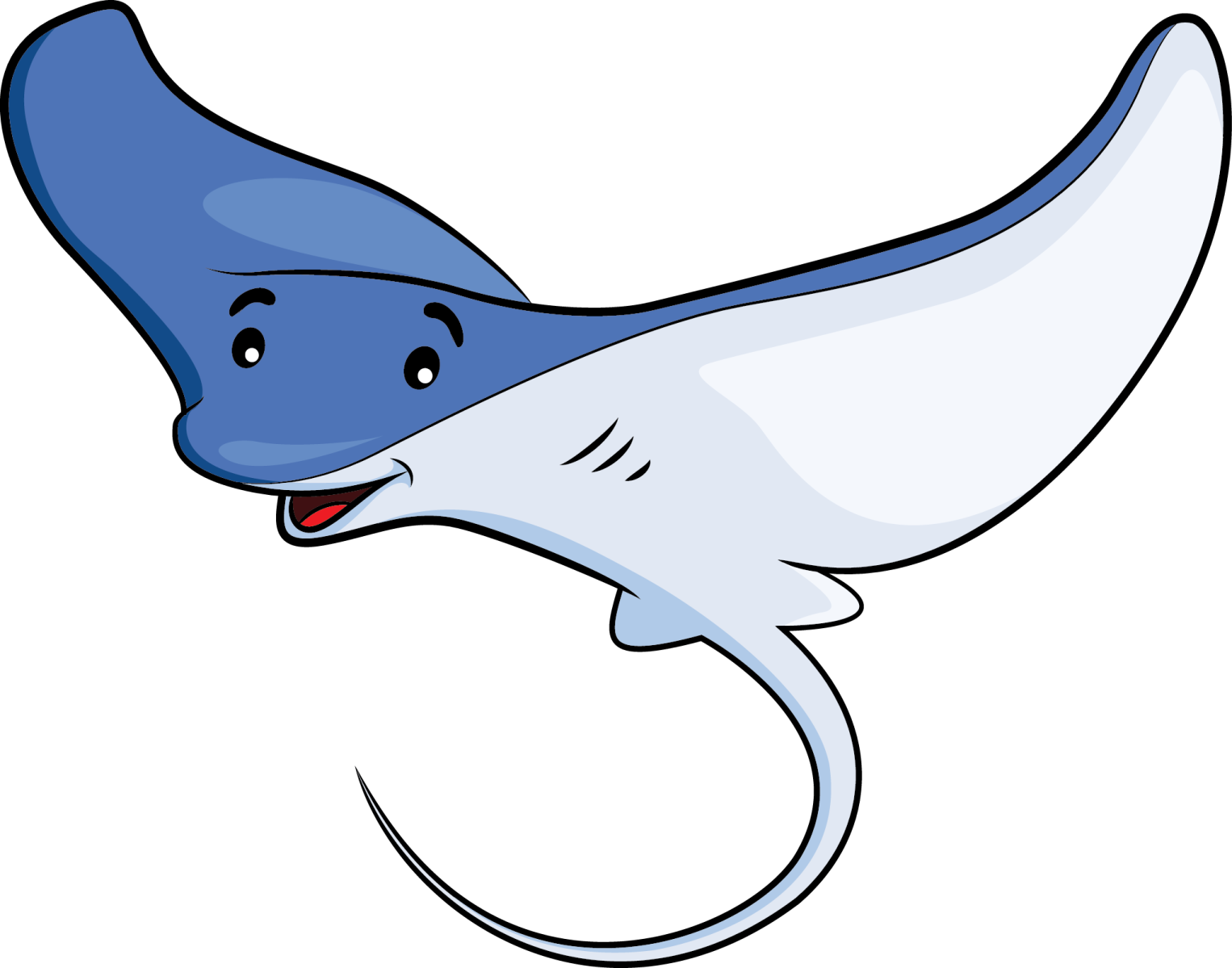 an image of a blue and white stingfish