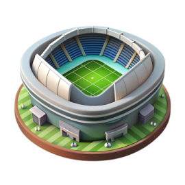 an illustration of a soccer stadium