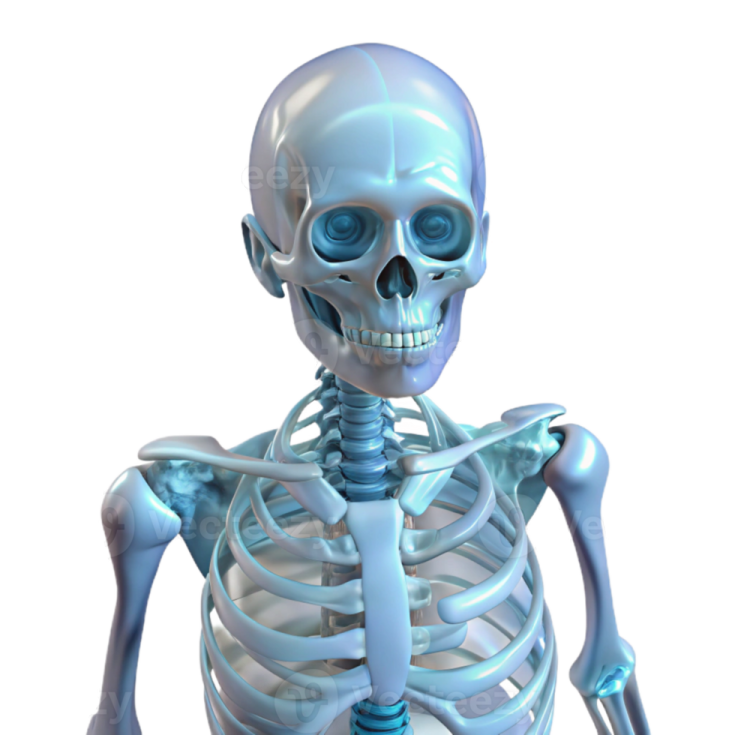 a skeleton is shown in this image