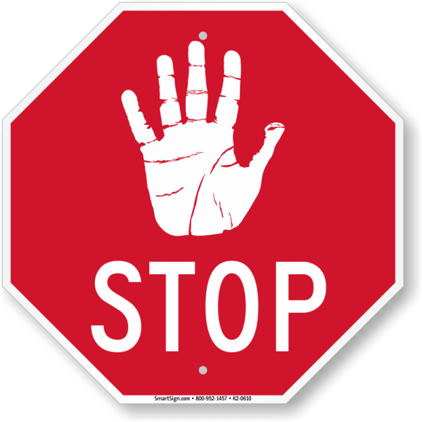 a red stop sign