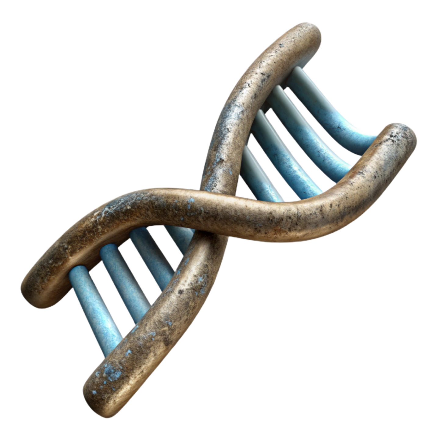 a 3d model of a double helix