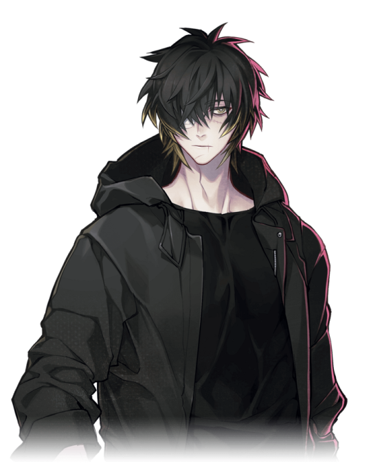 a man with black hair and a black hoodie