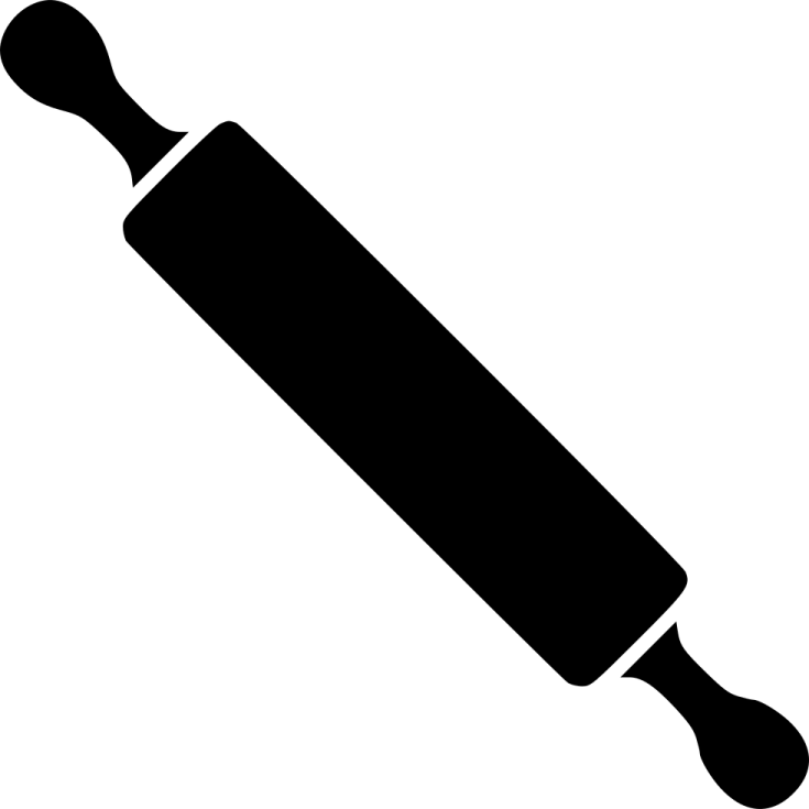 a black and white silhouette of a knife