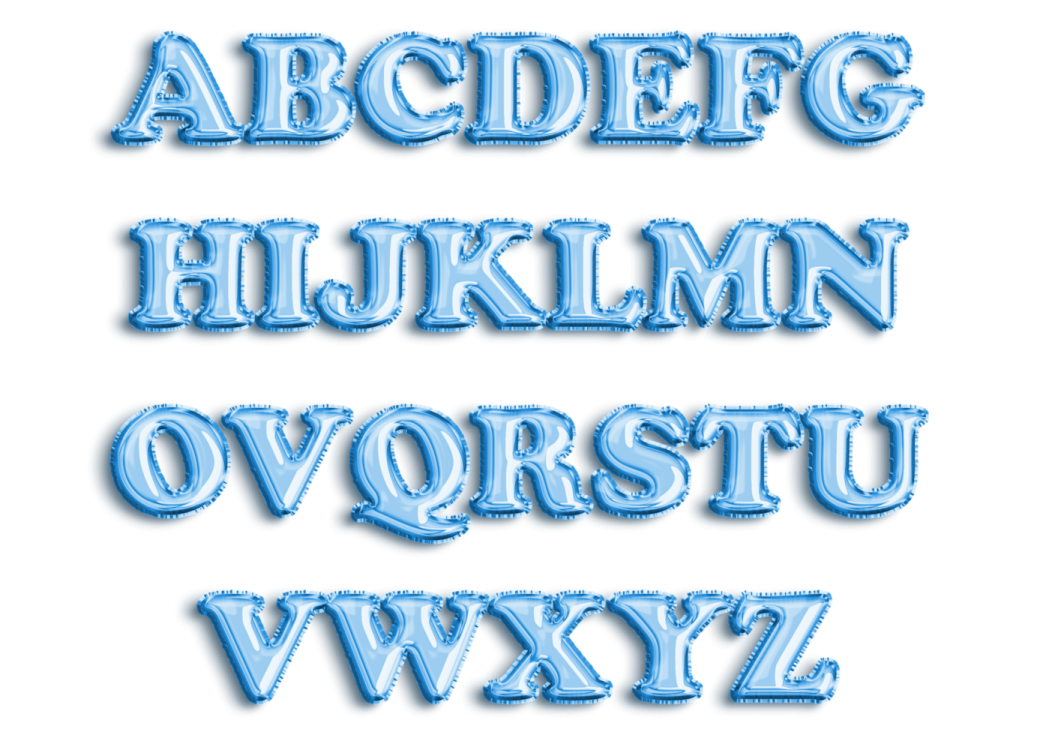 a set of alphabets in the form of letters