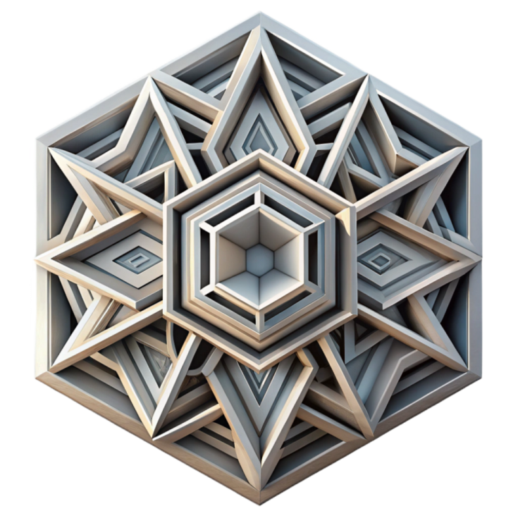 an image of a cube made out of wood