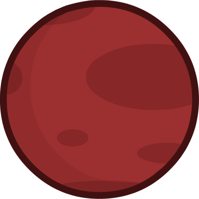 an image of a red planet