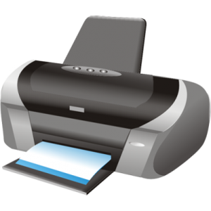 a printer on a white background