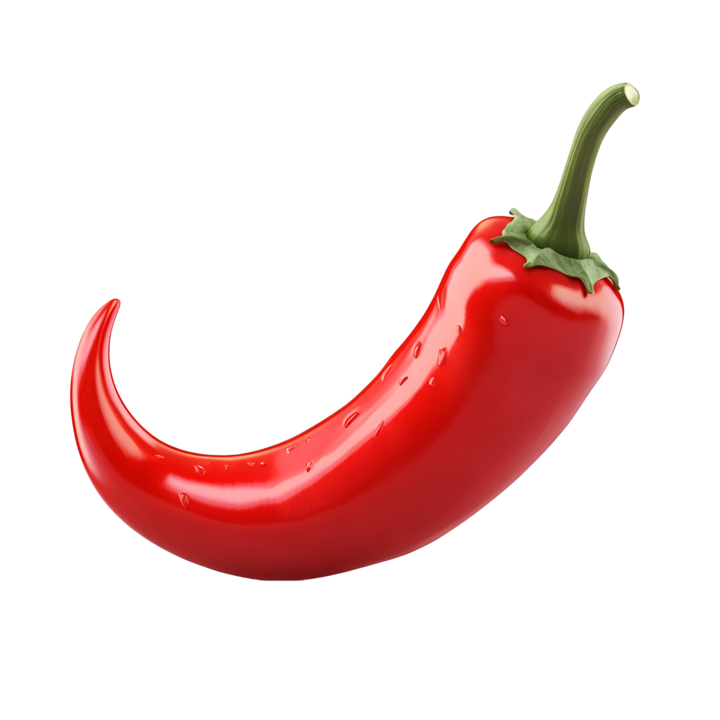 a red pepper on a white background