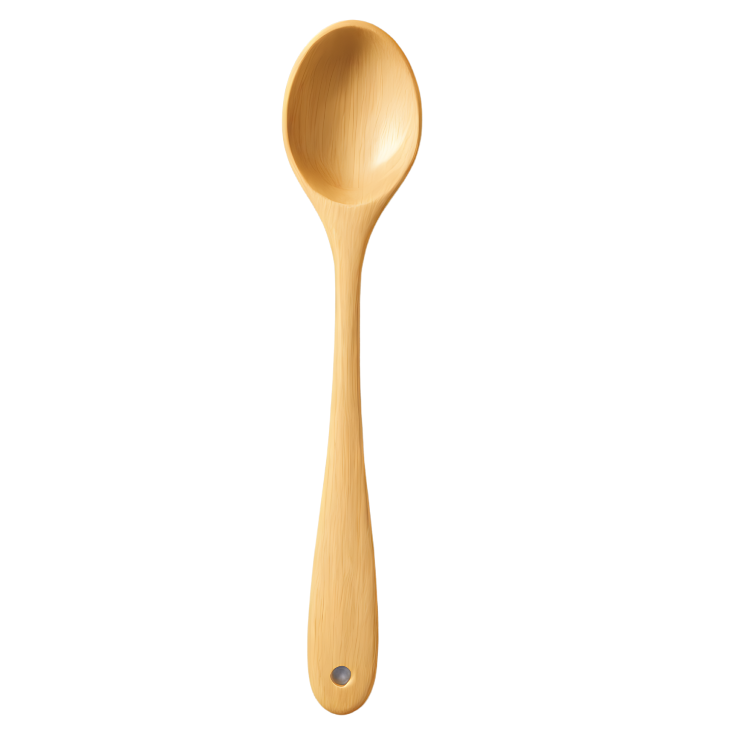 a wooden spoon on a white background