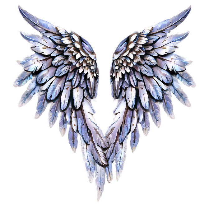 a pair of wings on a white background