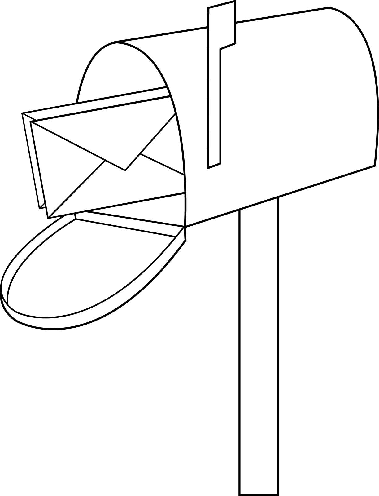free printable mailbox coloring pages for kids