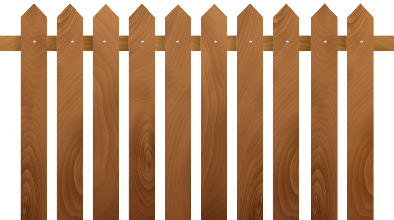 a wooden fence on a white background