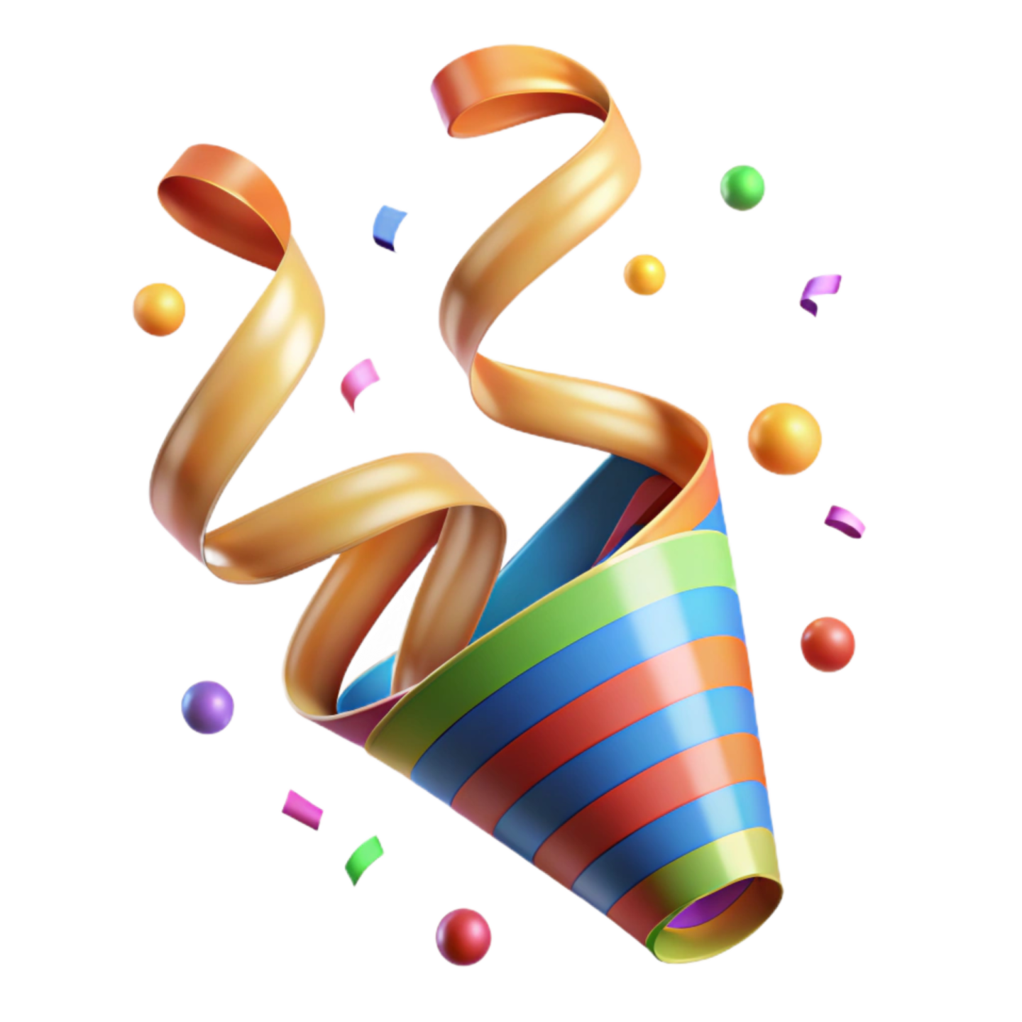 an image of a party hat with streamers