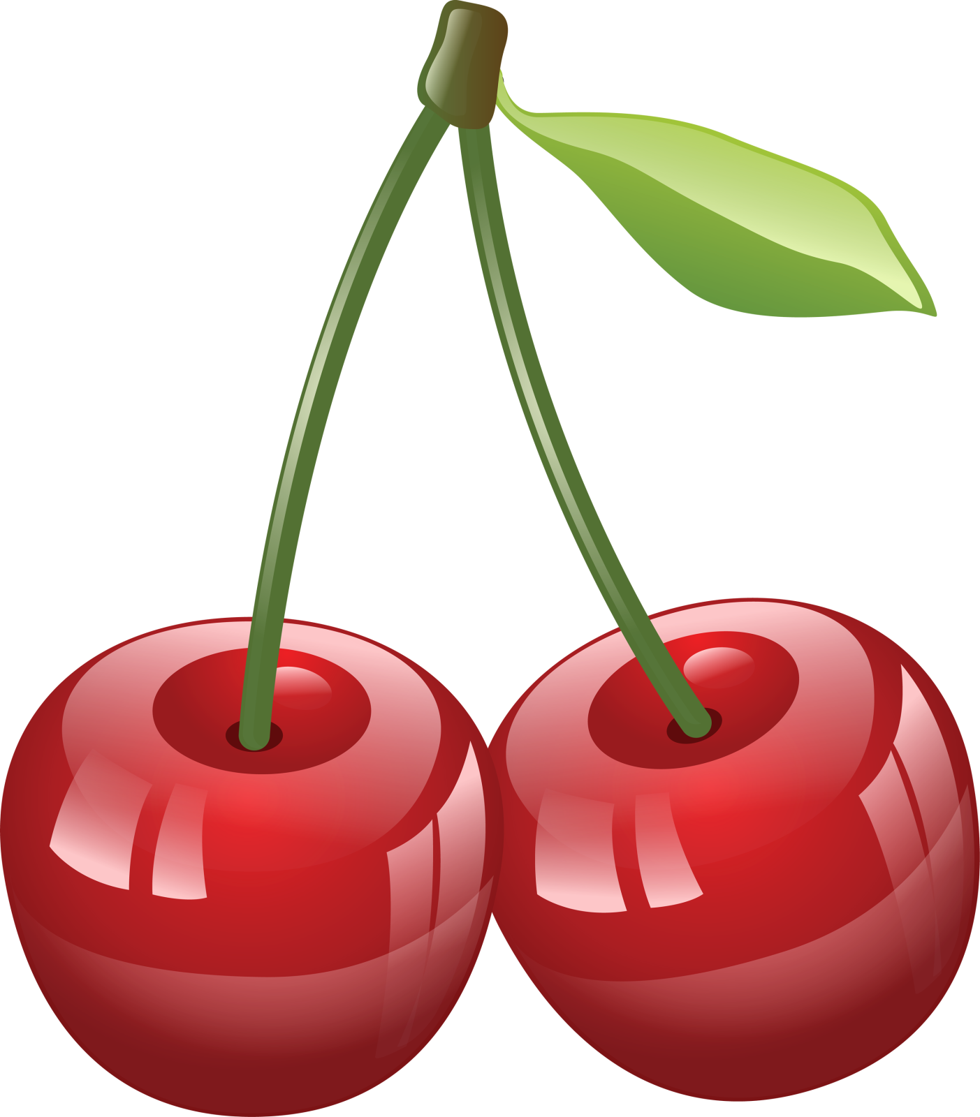 two chers with green leaves on top