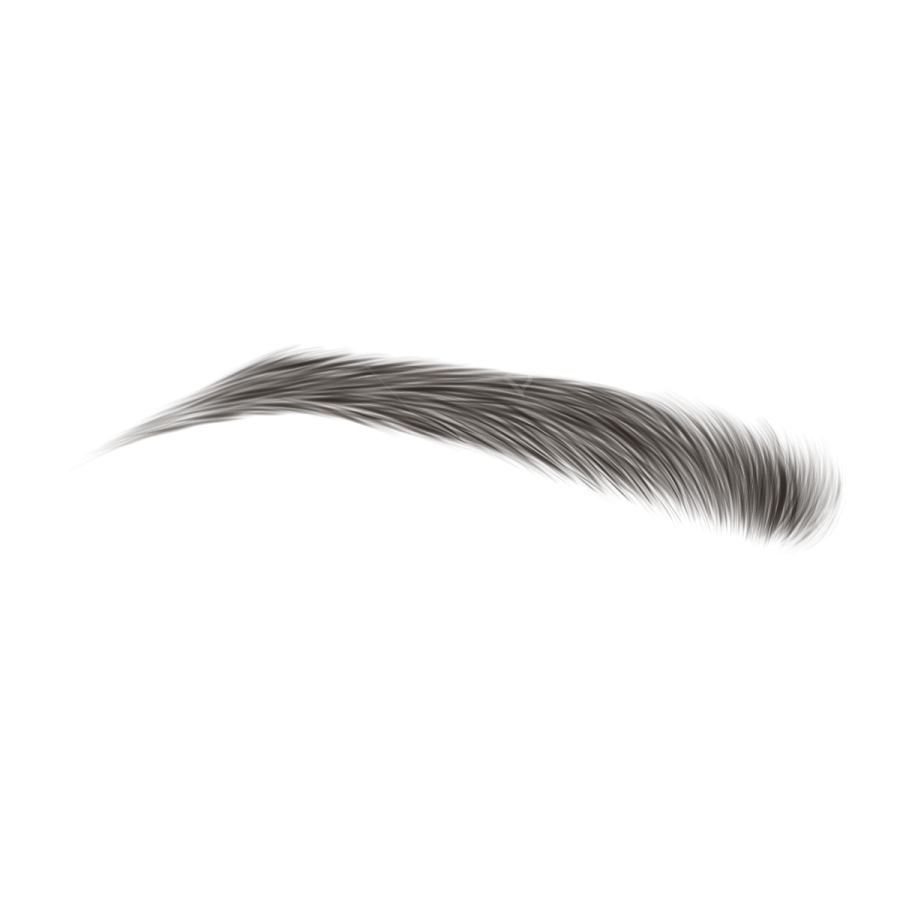 a close up view of an eyebrow
