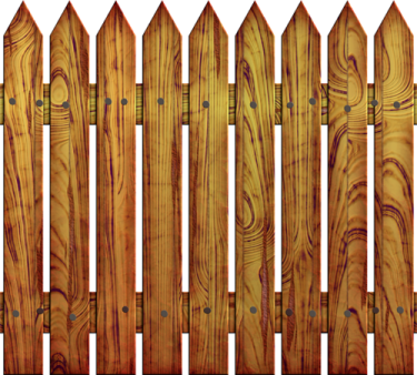 a wooden fence on a white background