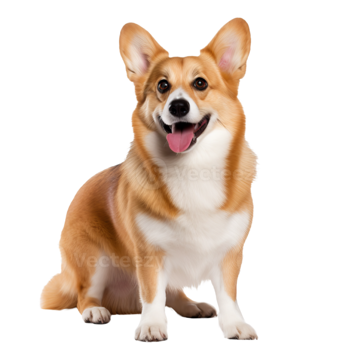 a small dog with its tongue sticking out
