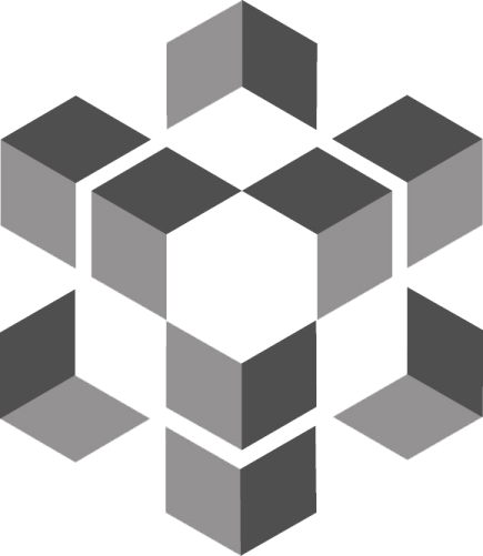 a black and white image of cubes