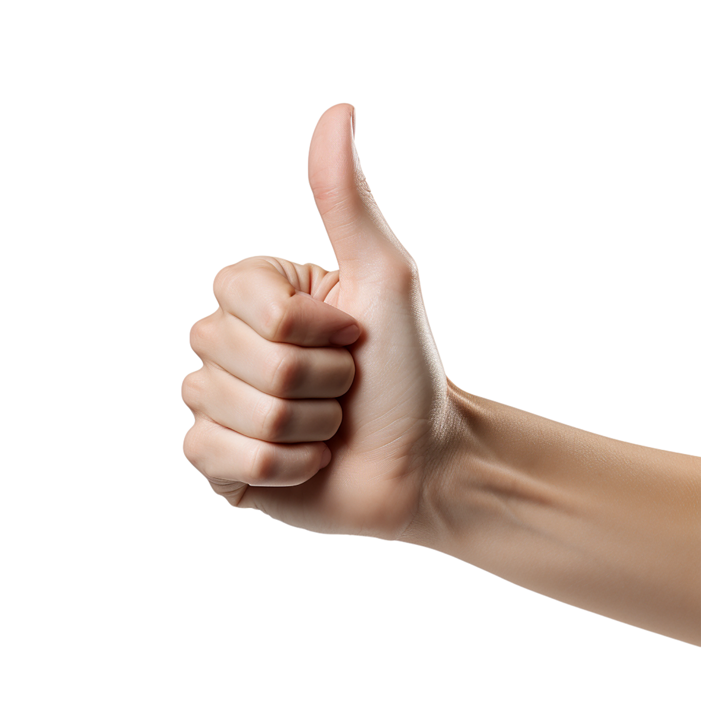 a person's hand giving a thumbs sign