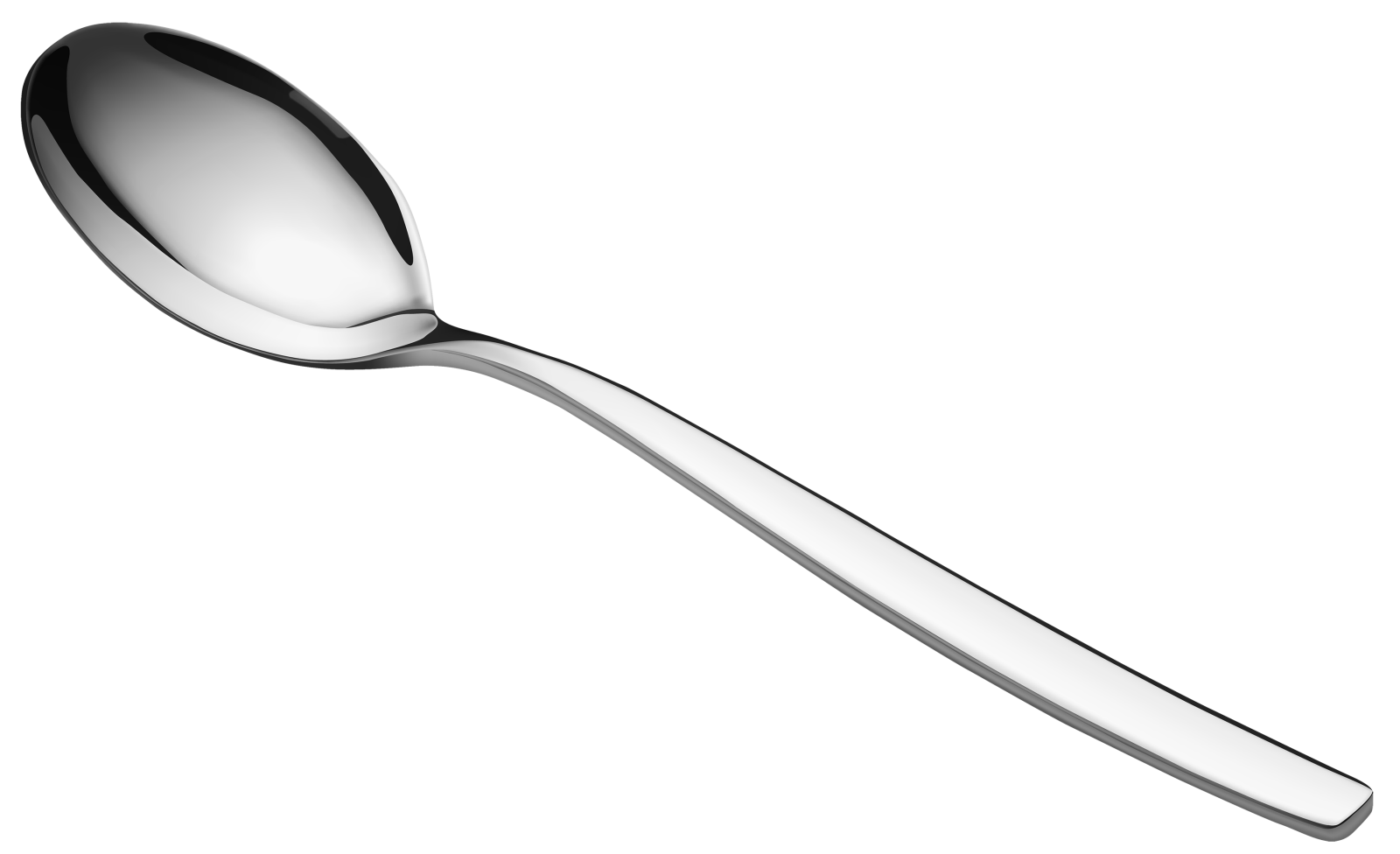 a spoon on a white background