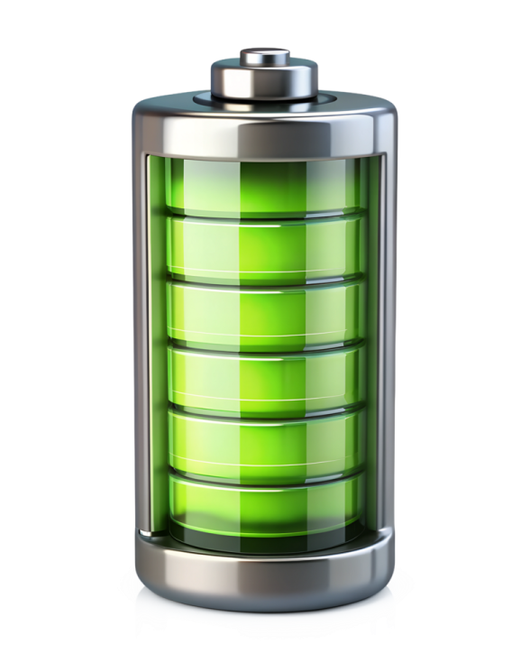 a green canister on a white background