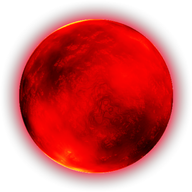 an image of a red planet with a white background