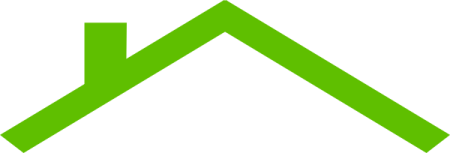 a green house icon on a white background