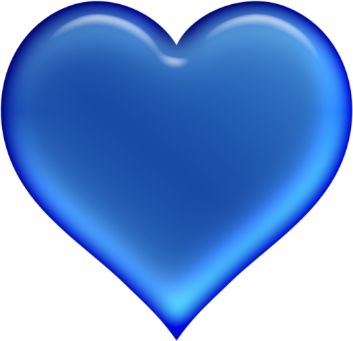 a blue heart