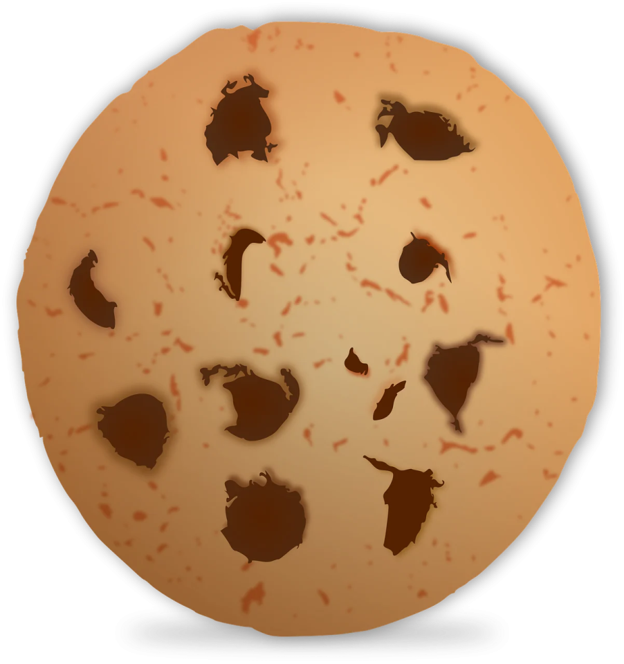 an image of a cookie with chocolate chips on it
