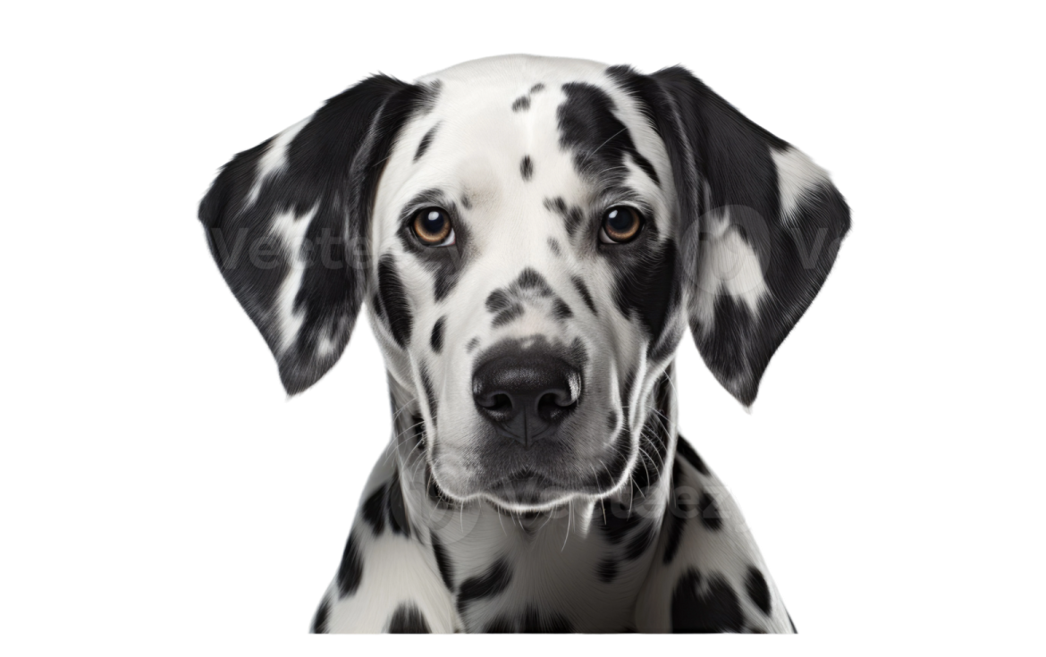 a black and white dog looking over a sign
