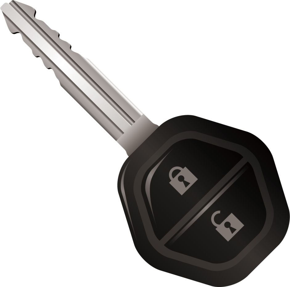 a car key on a white background
