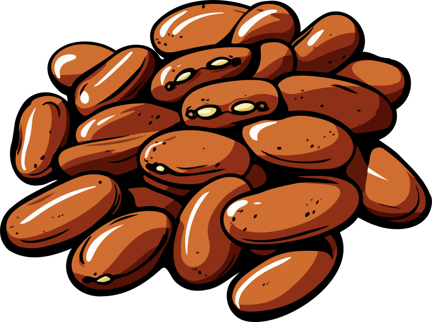 a pile of peanuts