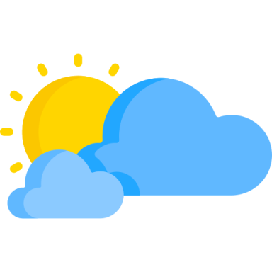 a cloud with sun and clouds