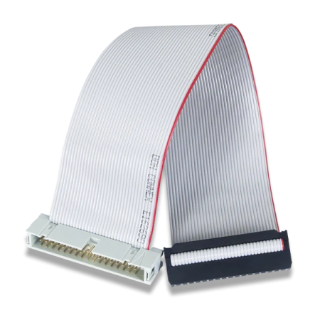a white tie with red and blue stripes