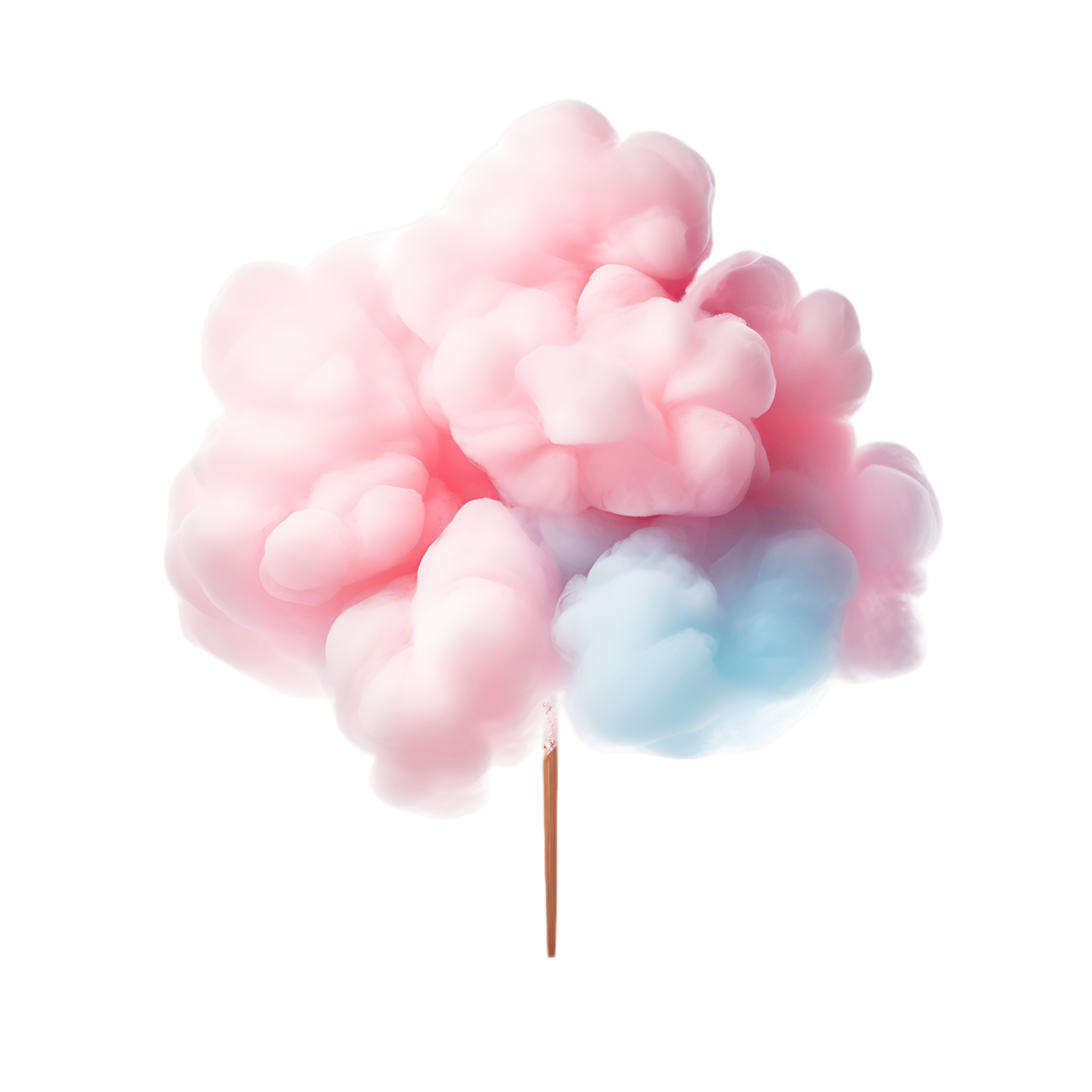 a pink and blue cloud on a white background