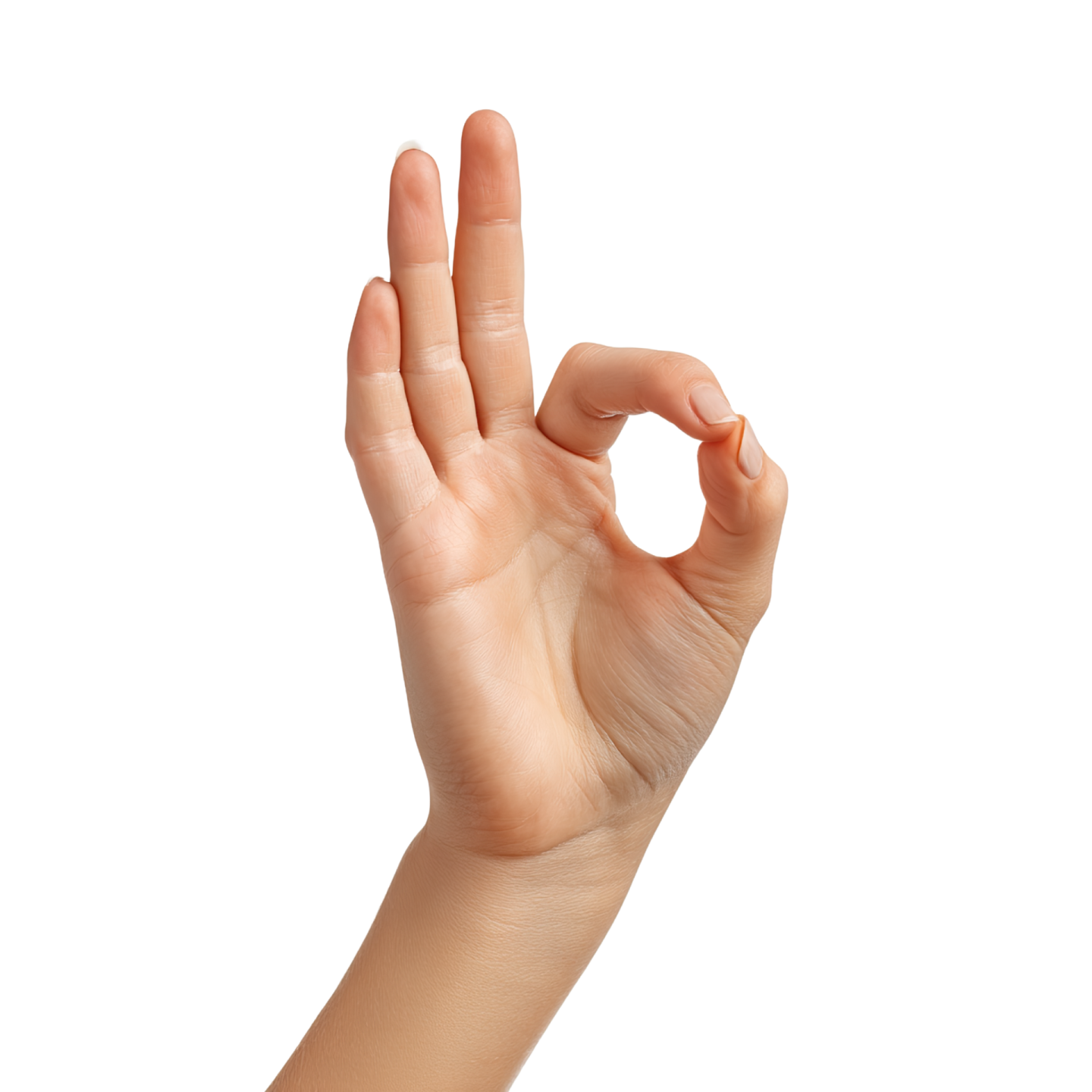 a woman's hand showing the middle of her fingers
