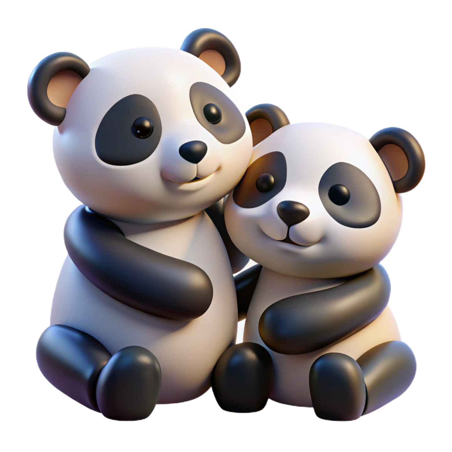 a couple of panda bears