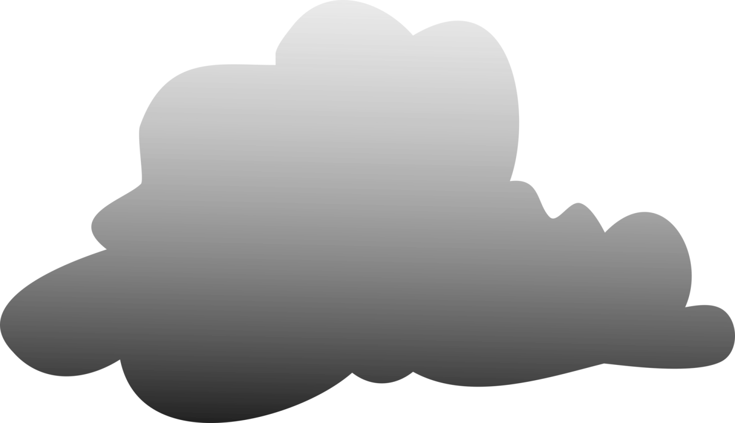 a black and white silhouette of a cloud