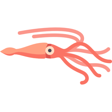 an illustration of a squid