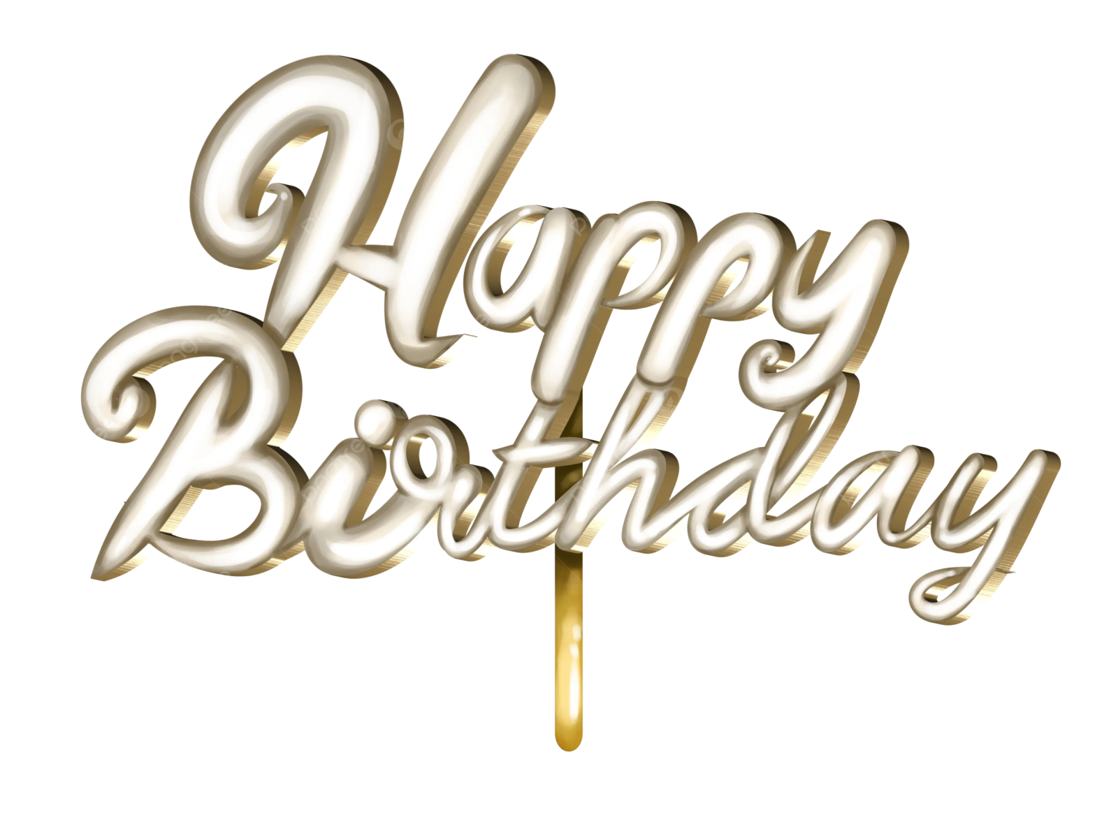 a birthday cake topper with the words happy birthday