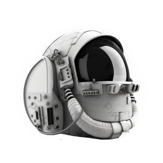 an astronaut helmet on a white background
