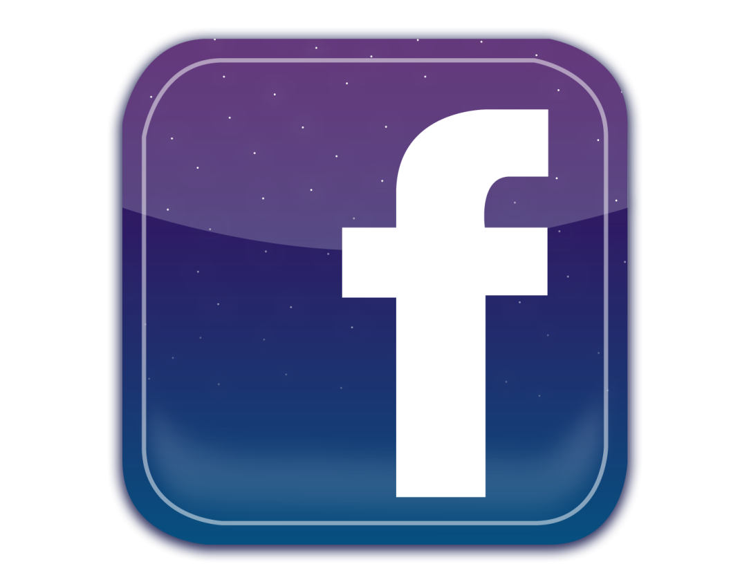 the facebook logo on a white background