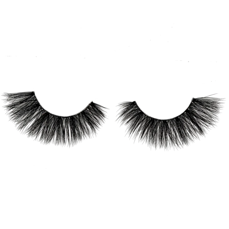 a pair of eyelashes on a white background