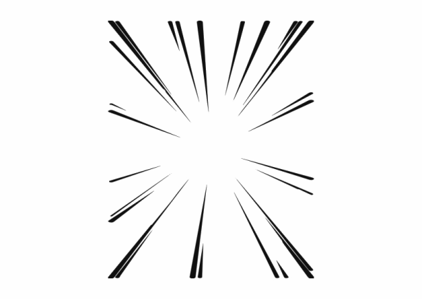 a black and white image of a star burst