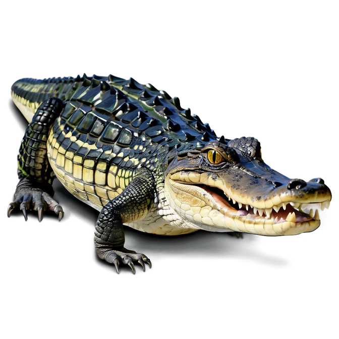 an alligator with its mouth open on a white background