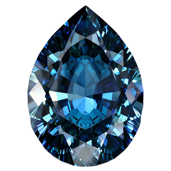 a blue diamond on a white background