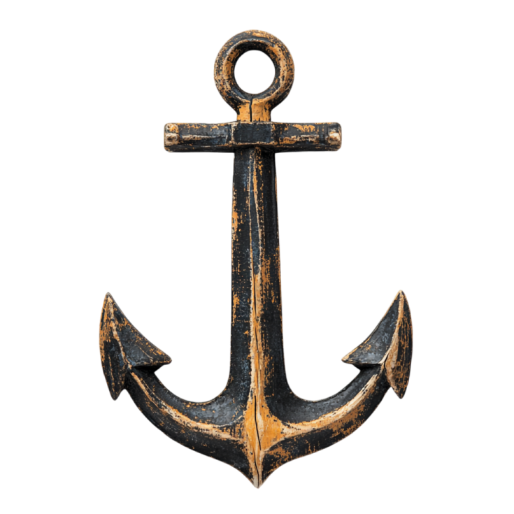 an anchor on a white background